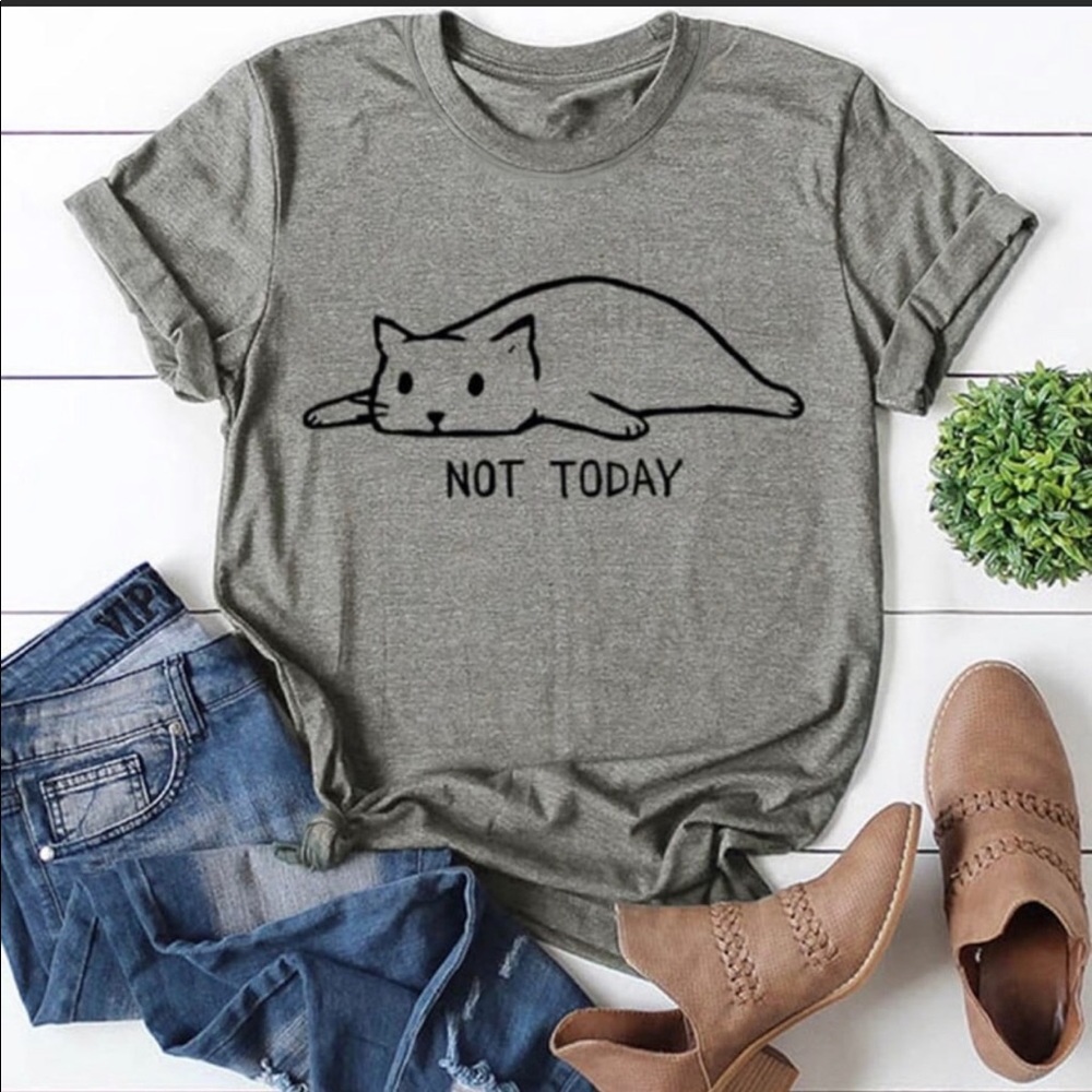 Cartoon Cat Graphic Tee